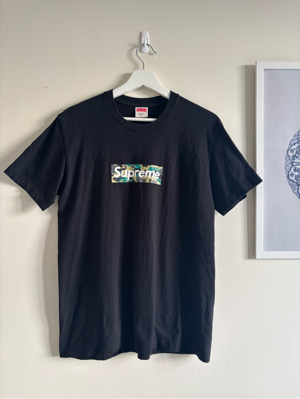 Supreme Camo Box Logo Tee Black Men’s Medium FW23
